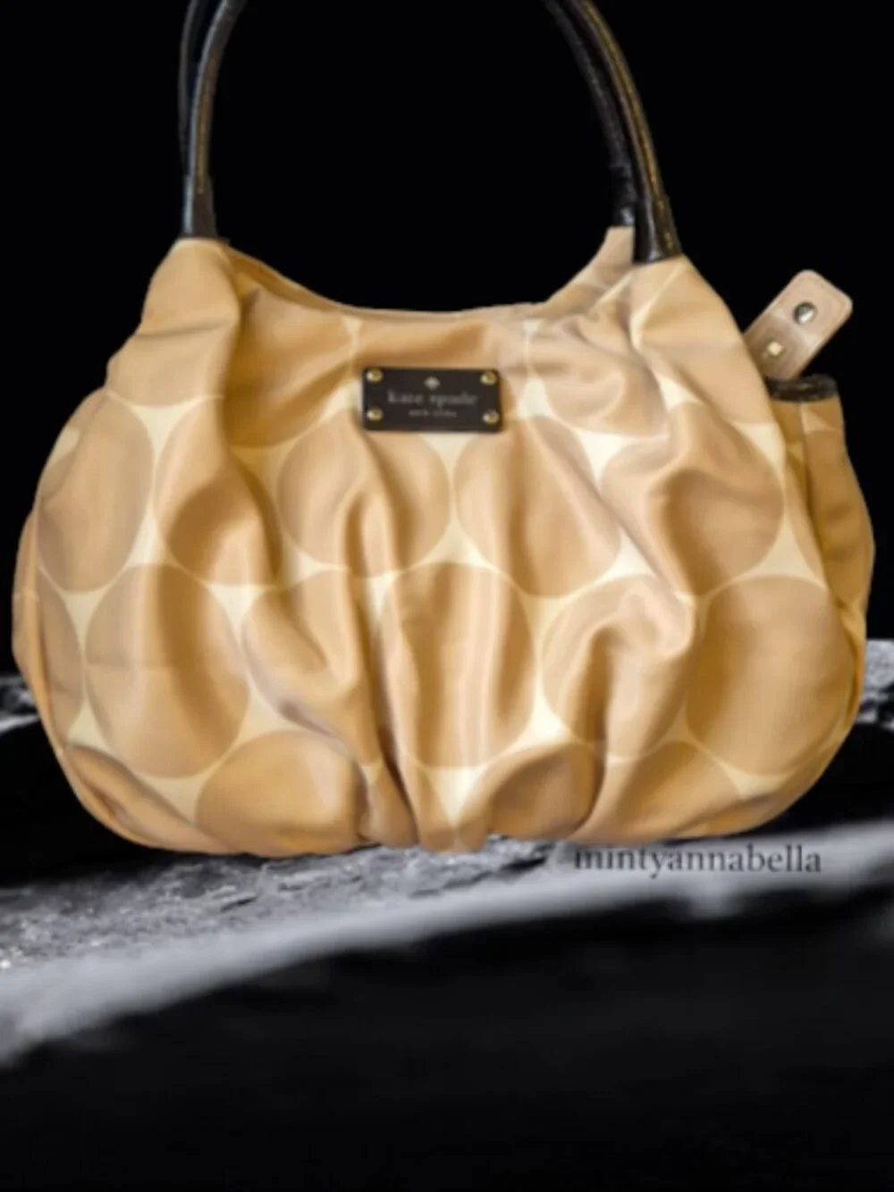 Kate Spade Deborah Dot Nylon Cream Bag